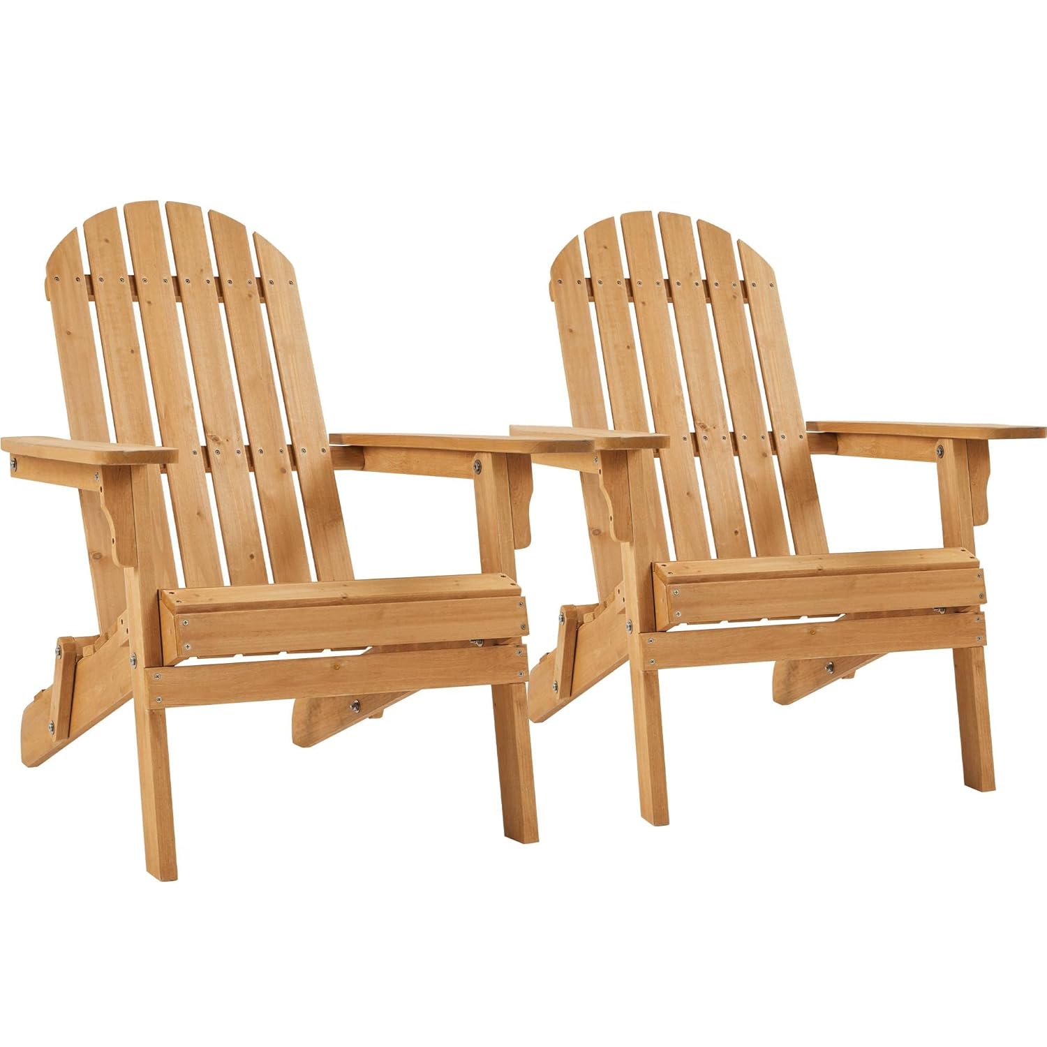 Outdoor Furniture Set With Fire Pit - 접이식 아디론닥 의자 2개 세트(야외용), 300LBS
