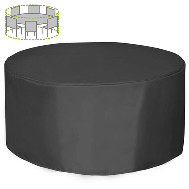 Outdoor Furniture Lowes - 12 사이즈 원형 가구 커버 210D