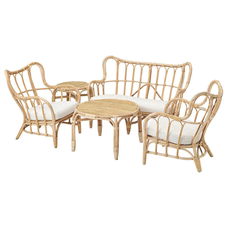Outdoor Furniture Indonesia - 맞춤형 천연 라탄 소파 야외용 더블