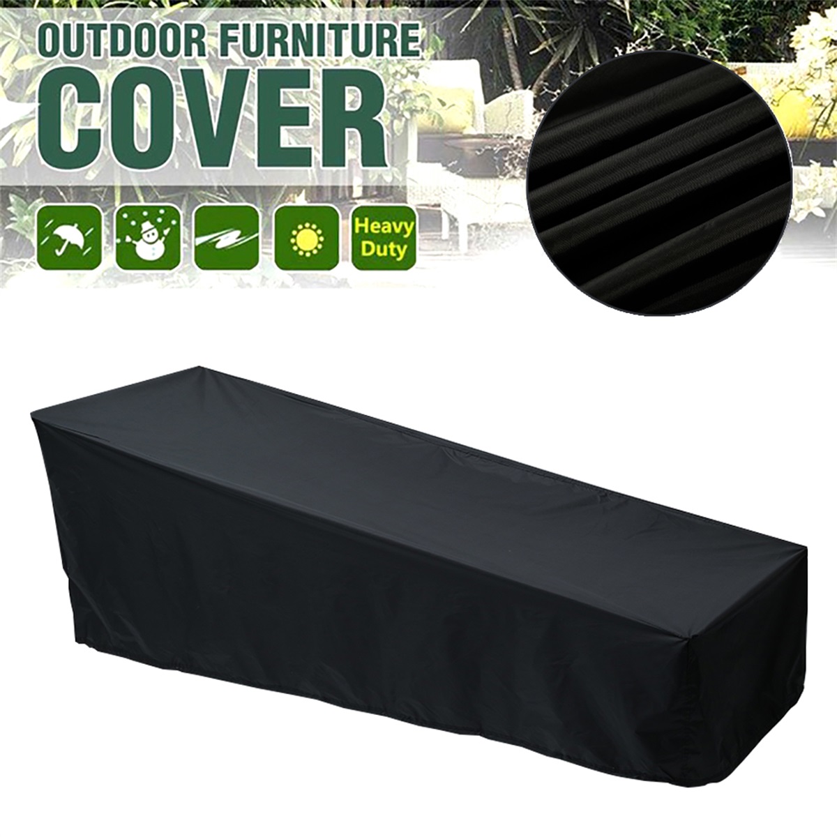 Outdoor Furniture Fabric Waterproof - 야외 정원 Sunbed 커버 Sun Lounger