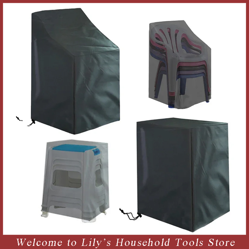 Outdoor Furniture Fabric Waterproof - 쌓인 의자 먼지 커버, 야외 정원