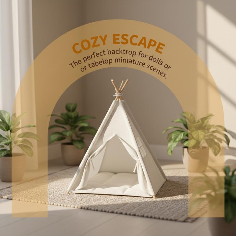 Outdoor Furniture Decor - [JN] 1:12 스케일 캠핑 텐트 모형