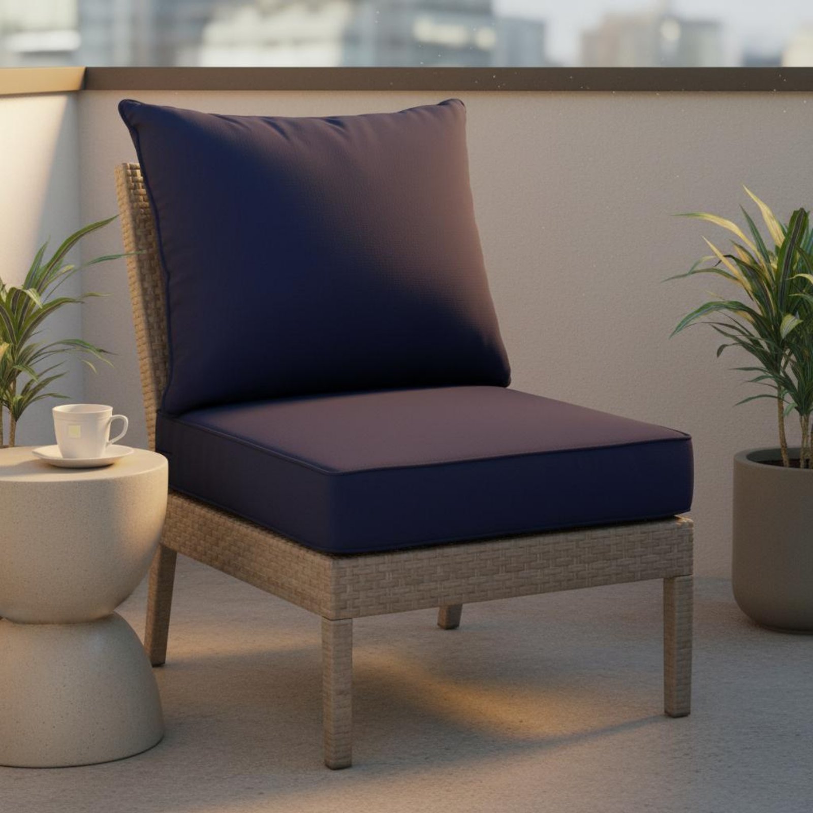 Outdoor Furniture Cushions - 파티오 의자 패드 숨겨진 잠금장치 파티오