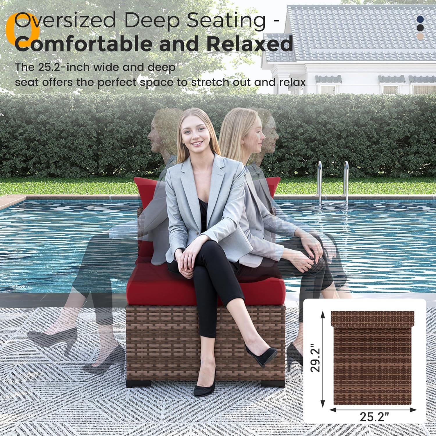 8피스 전천후 위커 섹셔널 소파 & 화덕 테이블 세트, - Outdoor Furniture Set With Fire Pit 리뷰 및 가격