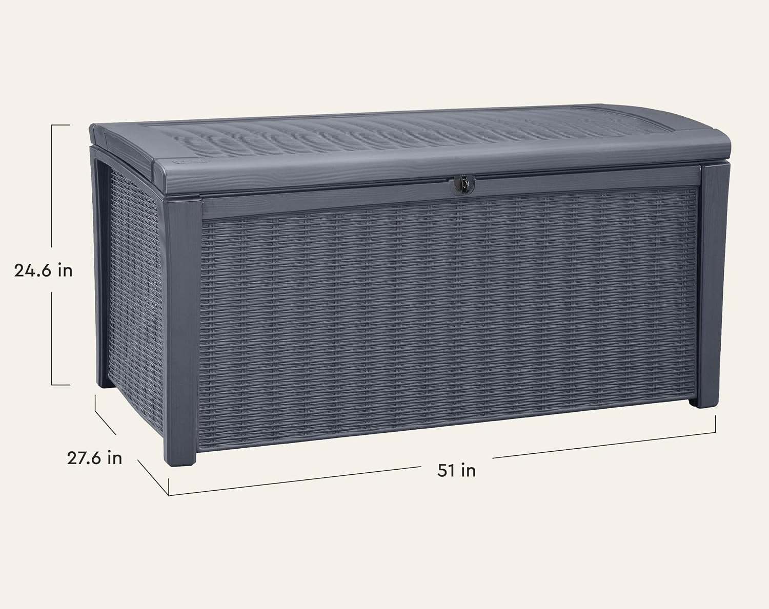 110갤런 야외용 수납 데크 박스, 잠금 가능 방수 레 - Outdoor Furniture For Pool 리뷰 및 가격