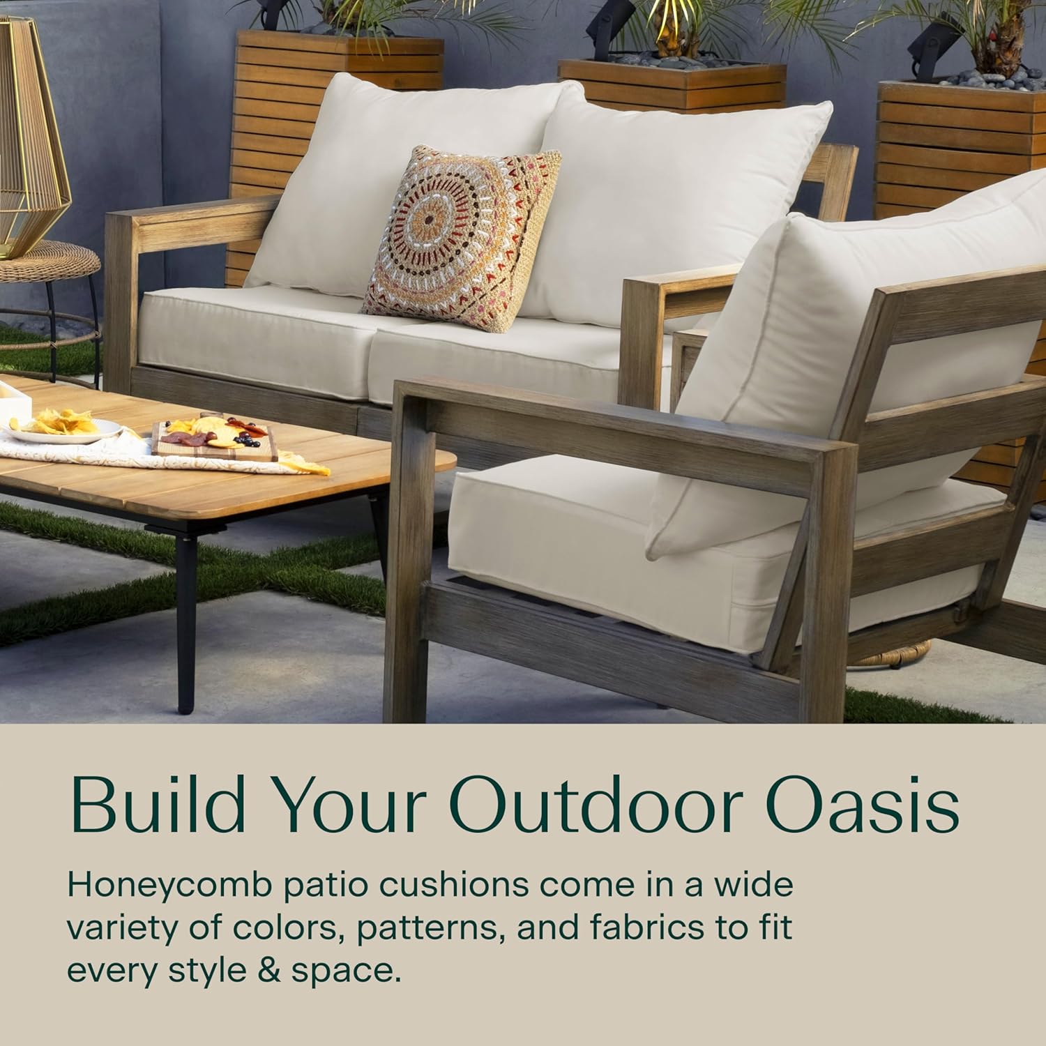 야외용 파티오 가구, 솔리드 본 컬러, 질감 있는 깊은 - Outdoor Furniture With Covers 리뷰 및 가격