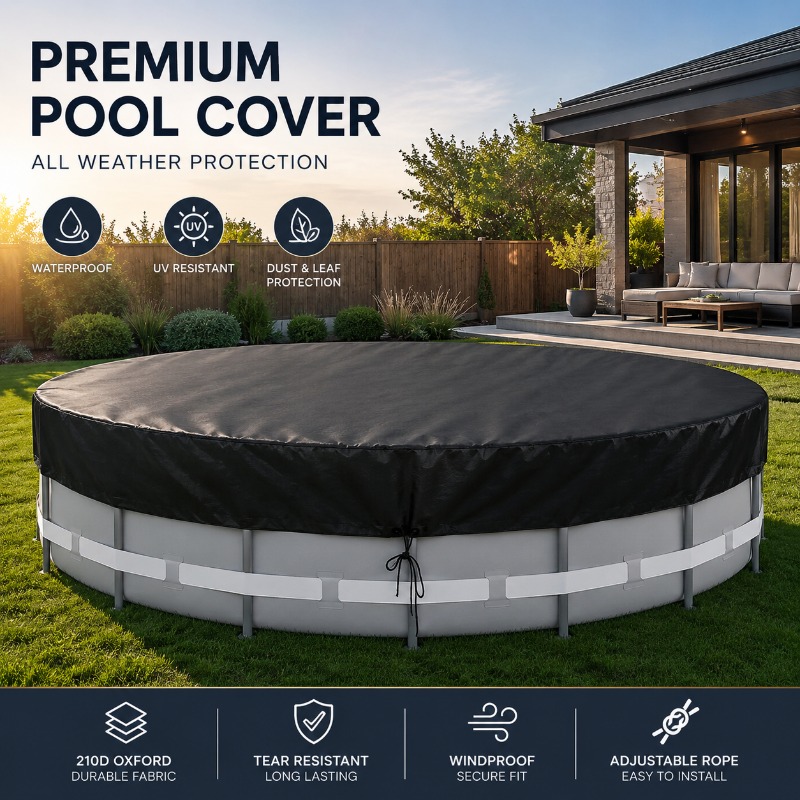 옥스포드 원형 수영장 커버 방수 방진 사계절용 지상 수 - Outdoor Furniture For Pool 리뷰 및 가격