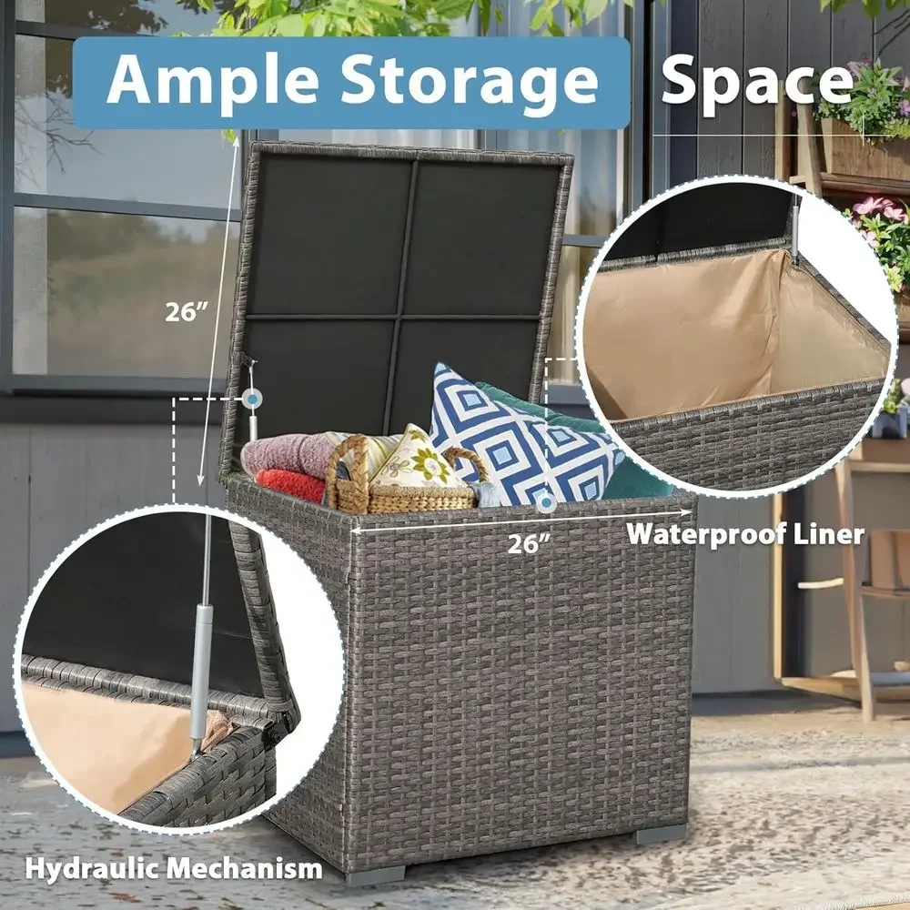 8피스 파티오 가구 세트(45인용 화덕 테이블 포함), - Outdoor Furniture Set With Fire Pit 리뷰 및 가격