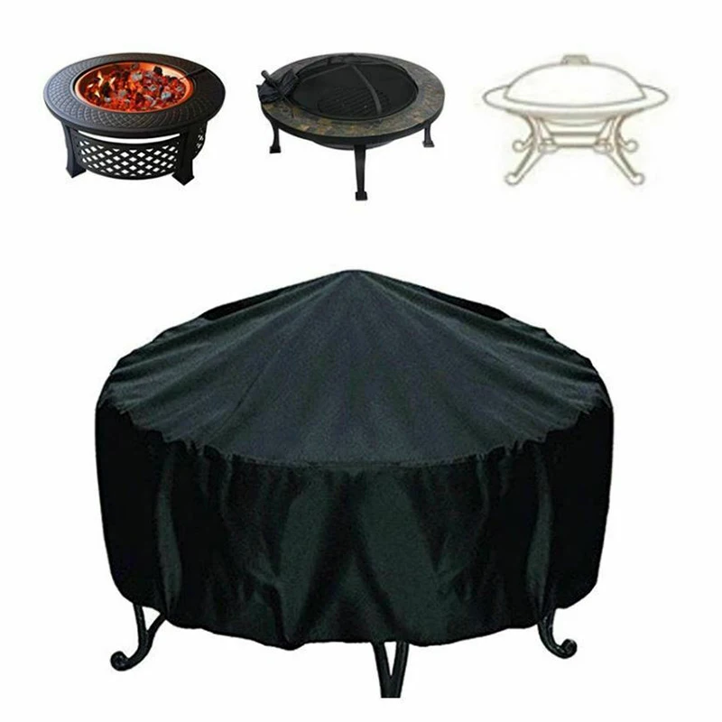 화덕 커버 라운드 화로 스토브 커버, 방수 방풍 햇빛  - Outdoor Furniture Set With Fire Pit 리뷰 및 가격