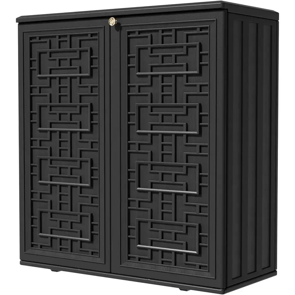 비바람에 견디는 레진 야외 보관 캐비닛, 62갤런, 데 - Outdoor Furniture For Pool 리뷰 및 가격