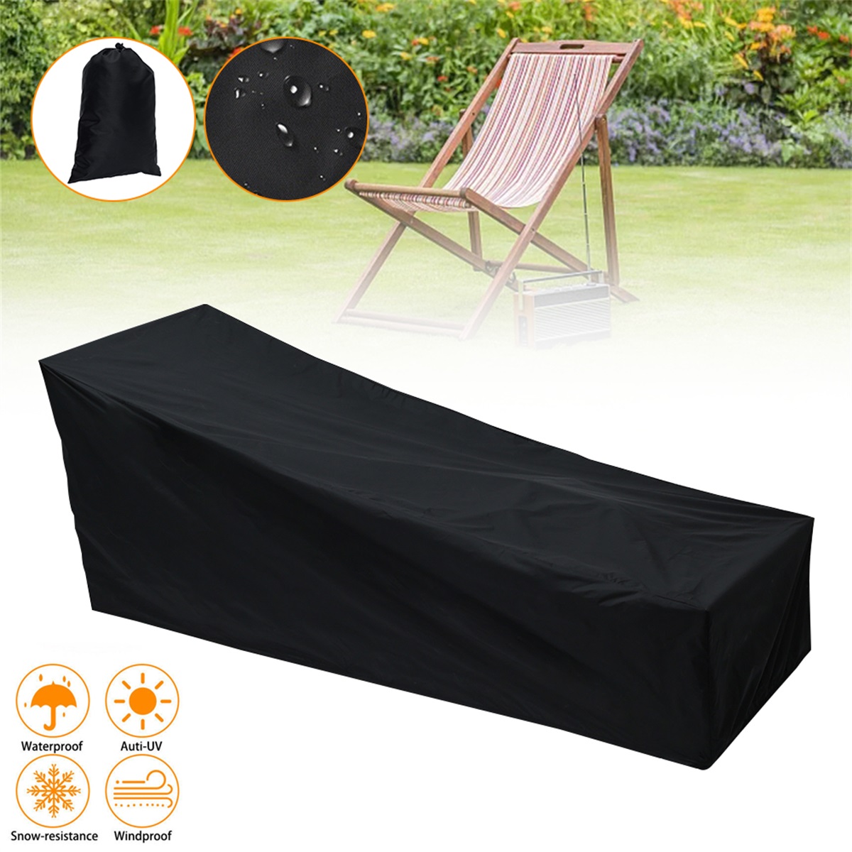 야외 정원 Sunbed 커버 Sun Lounger 커버 - Outdoor Furniture Fabric Waterproof 리뷰 및 가격