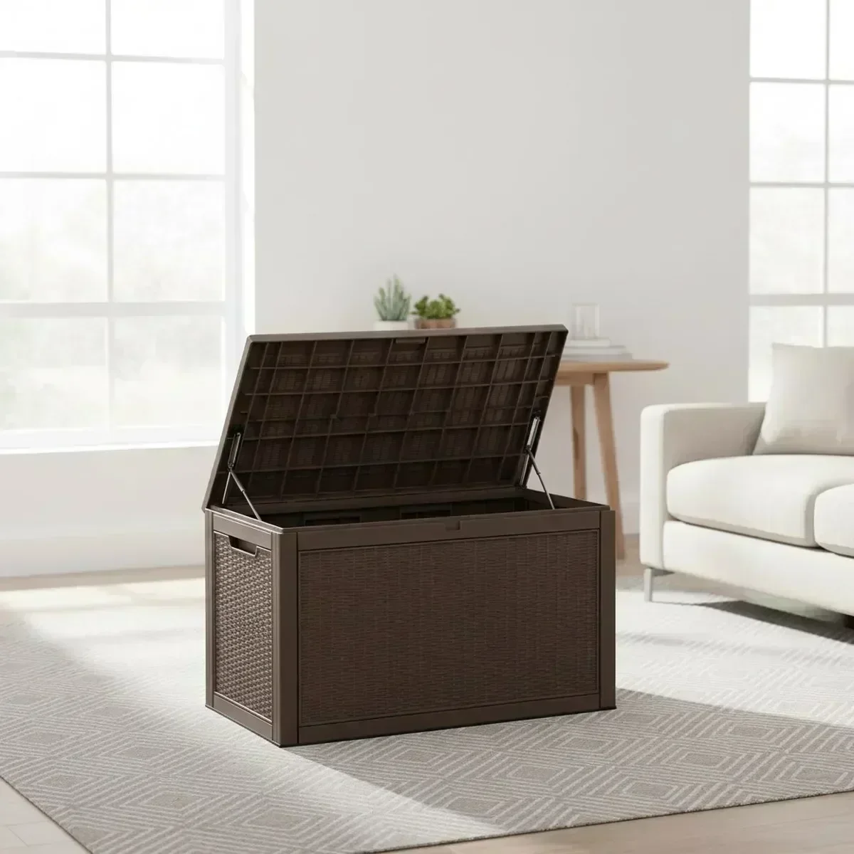 대형 야외 수납 벤치 방수 그레이 파티오 가구 정원 도 - Outdoor Furniture Cushions 리뷰 및 가격