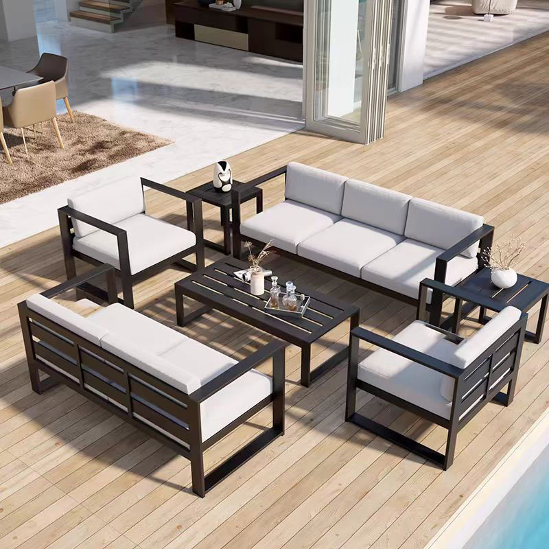 모던 스타일 알루미늄 파티오 소파 세트, 메탈 다리,  - Outdoor Furniture Set Sale 리뷰 및 가격