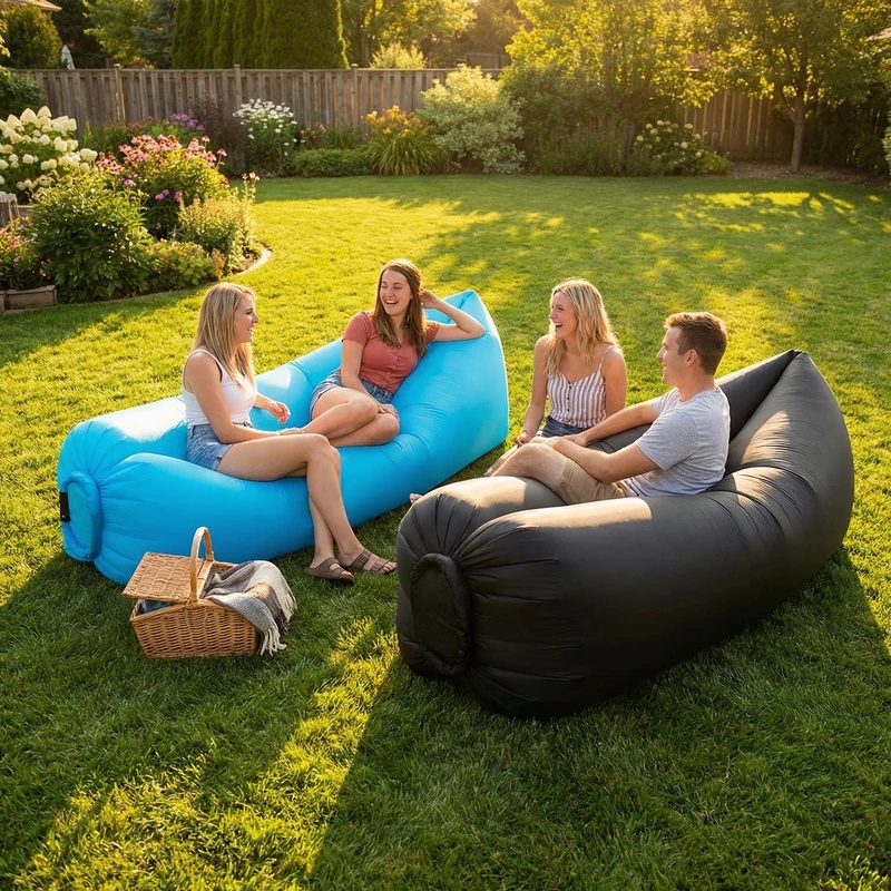휴대용 에어 소파 라운저, 가벼운 방수 에어 카우치,  - Outdoor Furniture For Pool 리뷰 및 가격