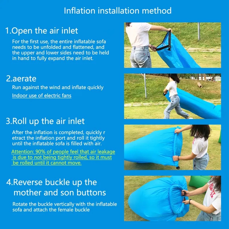 휴대용 에어 소파 라운저, 가벼운 방수 에어 카우치,  - Outdoor Furniture For Pool 리뷰 및 가격