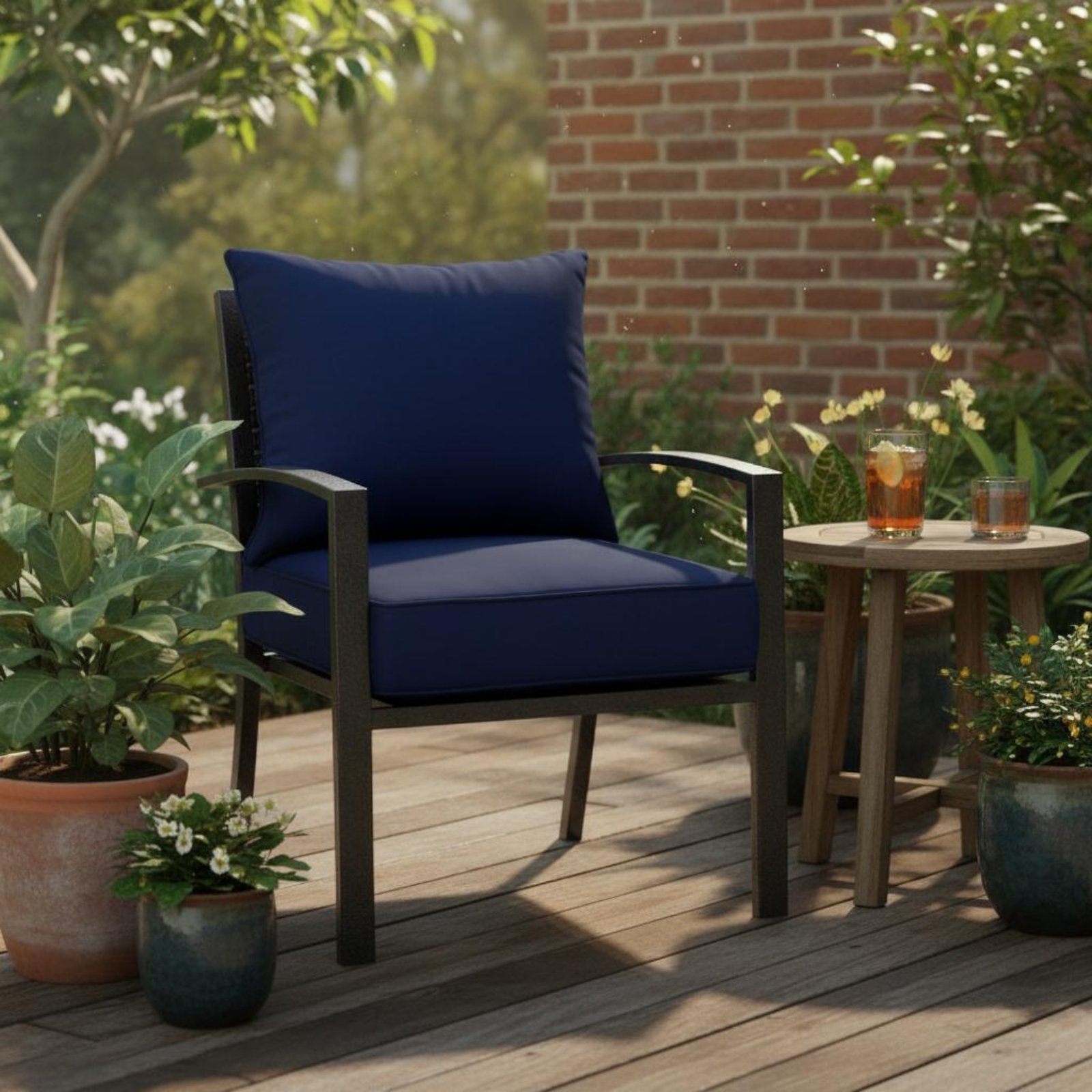 파티오 의자 패드 숨겨진 잠금장치 파티오 의자 패드 세 - Outdoor Furniture Cushions 리뷰 및 가격